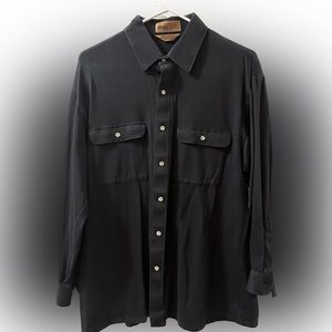 VINTAGE 90s Long Sleeve Black Short - SUPER SOFT!
